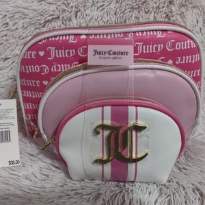 3 piece juicy couture makeup bags